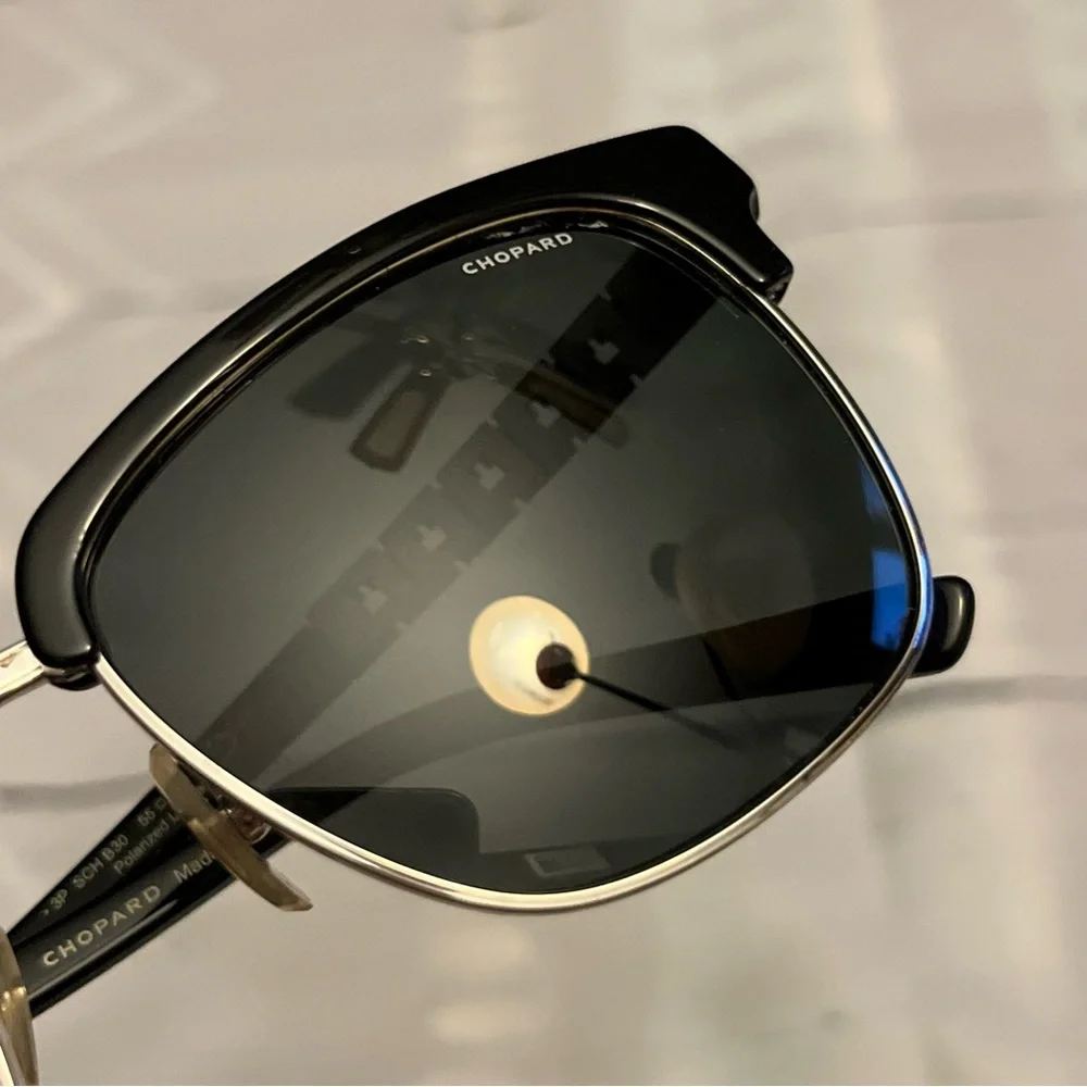 Shiny Nickel Silver Chopard SCH B30 579P Sunglasses